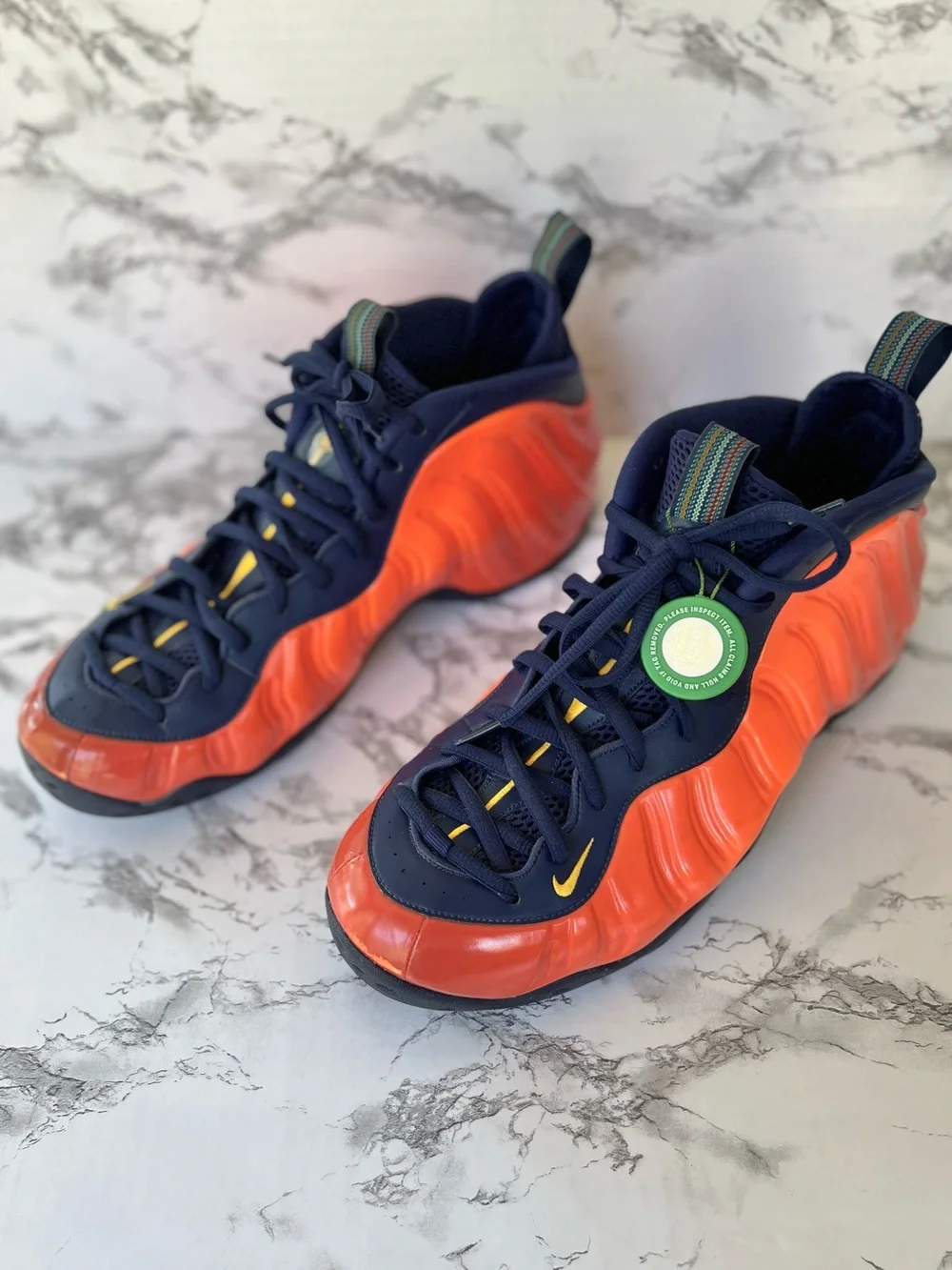 Nike Air Foamposite One Blue Void Rugged Orange Men’s Basketball Sneaker 13
